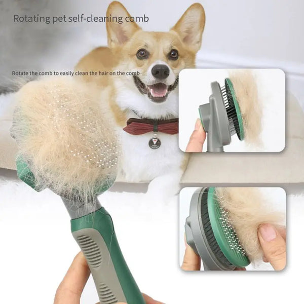 Self Cleaning Slicker Brush for Dog and Cat Hair Removal