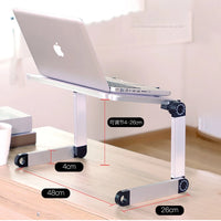 Folding Computer Desk with Cooler Fan Adjustable Laptop Desk Stand  Portable Lap Desk for Bed PC Notebook Table Table Board Lap