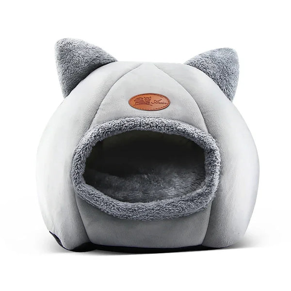 Winter Cozy Cat Bed with Deep Sleep Comfort