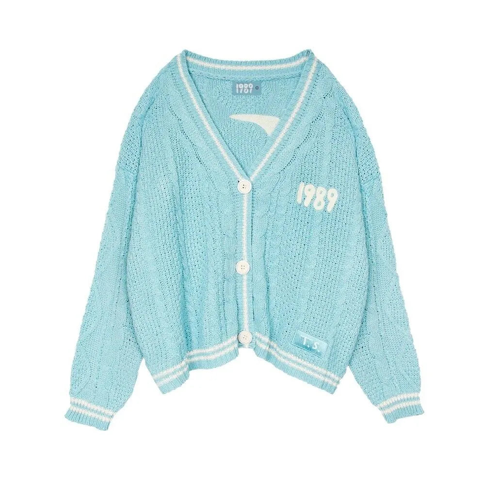 Blue Knit Cardigans for Women