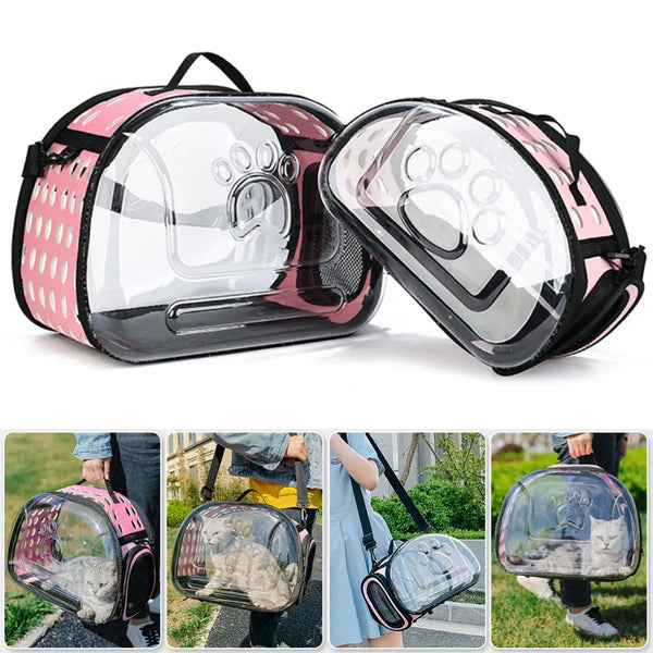 Transparent Pet Travel Capsule Shoulder Bag