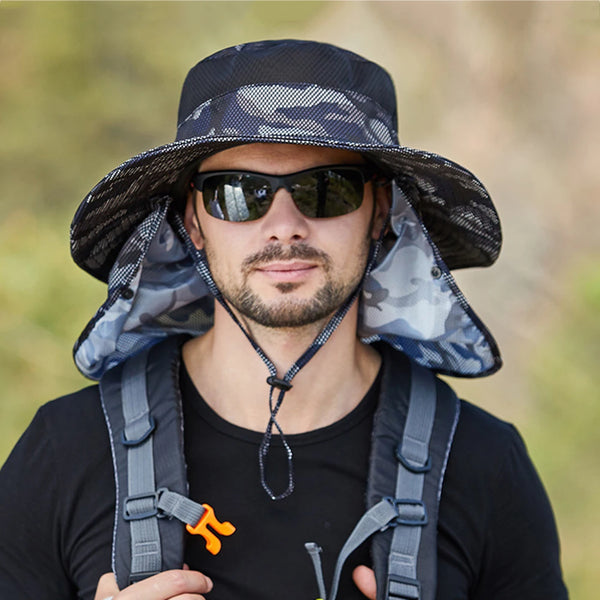 Unisex Fisherman Hat with Face Mask